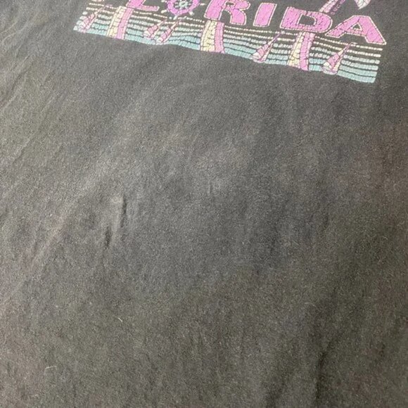Vintage Florida Shirt Men Large L Black Beach Alstyle Activewear & Apparel Y2K - Picture 9 of 12
